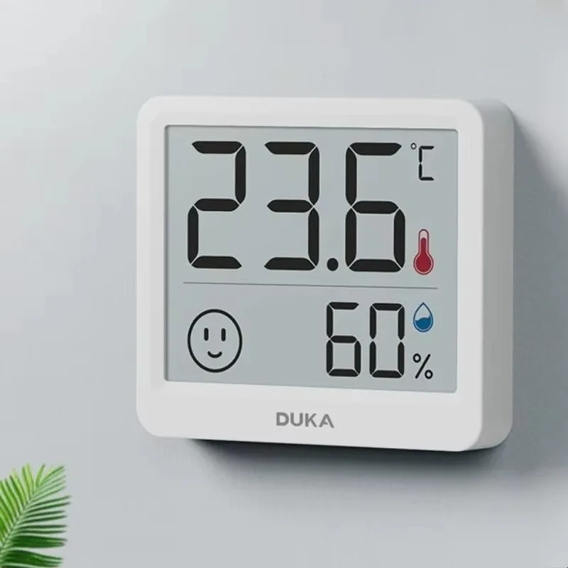 DUKA Atuman 2.5Inch Electronic Temperature and Humidity Meter Digital Indoor Mini Thermometer Hygrometer Weather Sensor for Home