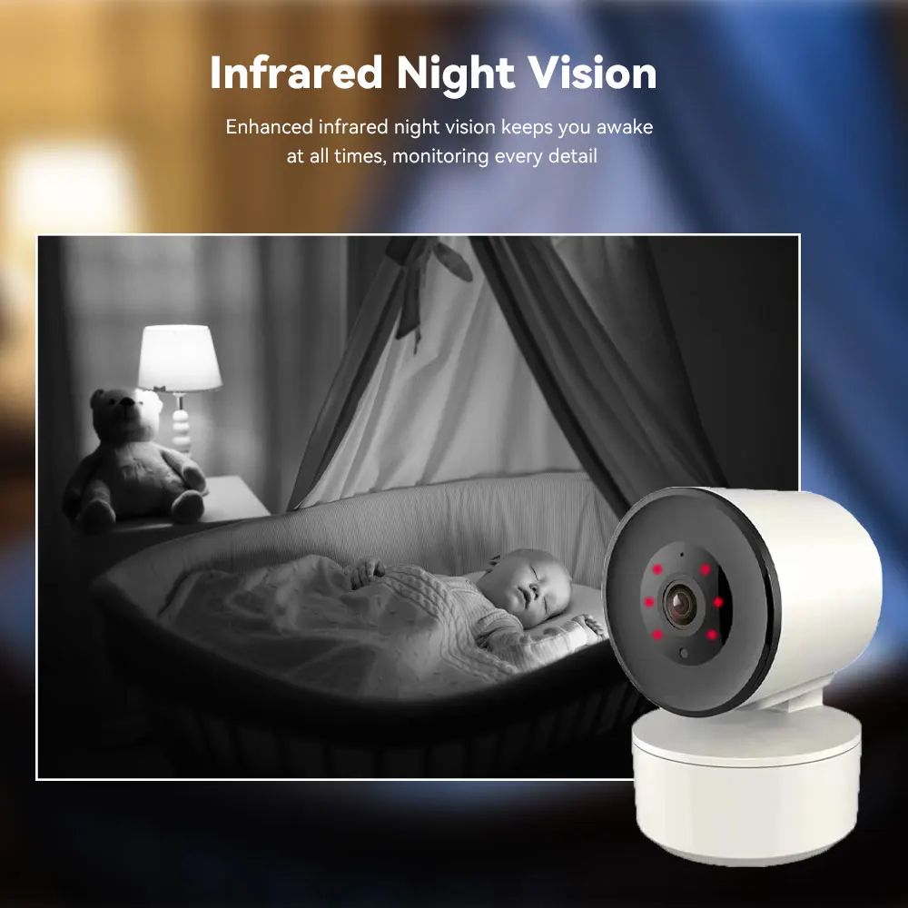 Imagem -05 - Tuya Smart 3mp ip Câmera 1080p wi -fi Segurança Automática Movimento de Movimento Teste de Movimento Baby Monitor Baby Voice Intercom Onvif