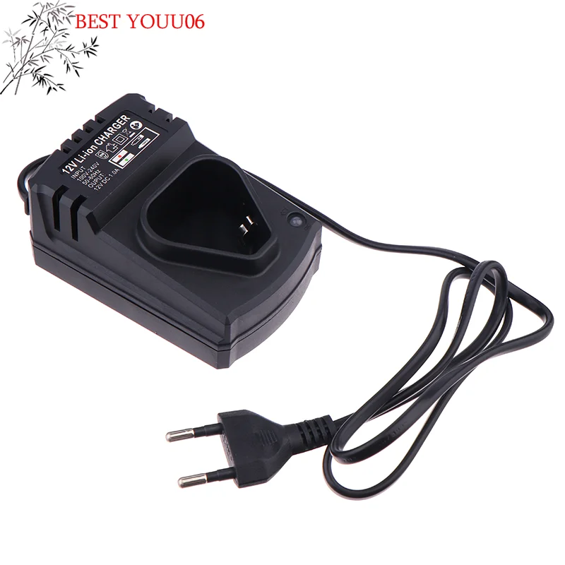 Hot Universal EU Li-ion Rechargeable Charger For 12V Electrical Lithium Drill Electrical Wrench Power Tool Battery Charger Parts
