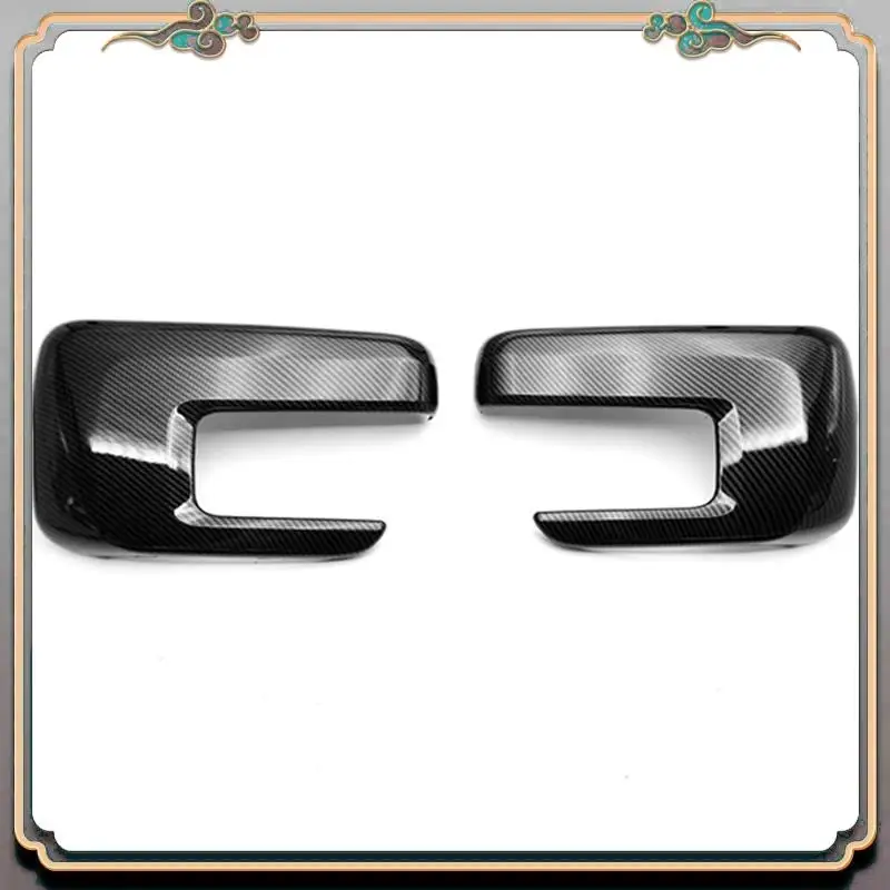 

A73Q-Carbon Fiber Rear View Rearview Side Glass Mirror Cover Trim Frame Side Mirror Caps For Ford F150 2021 2022