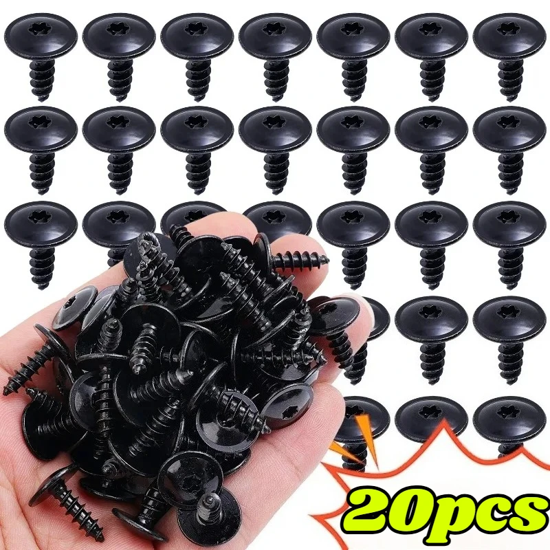 Car Undertray Screw Front Engine Guard Retainer Clip for VW Wheel Arch Bumper Fastener Heavy Duty Rivet Panel Mounting Auto Part