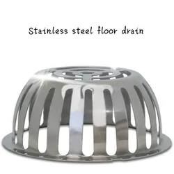 Stainless Steel Anti-clogging Roof Floor Drain, Roof Gutter Sewer Drain Pipe Anti-rat Filter, Large Displacement Rain Strainer
