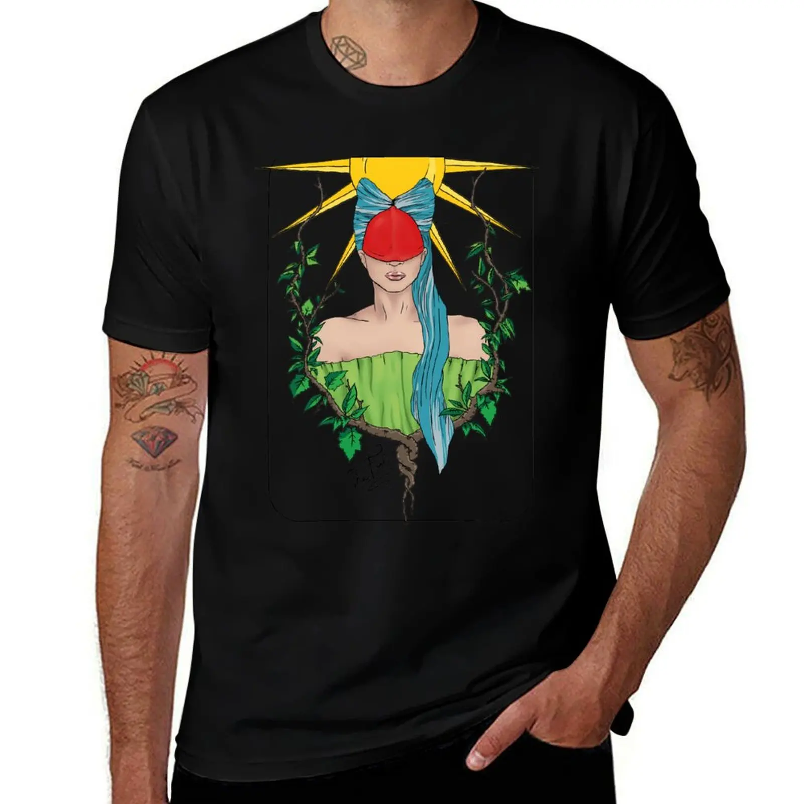 The Fool (Tarot Card 0) T-Shirt Work Utility Casual Tee Shirt