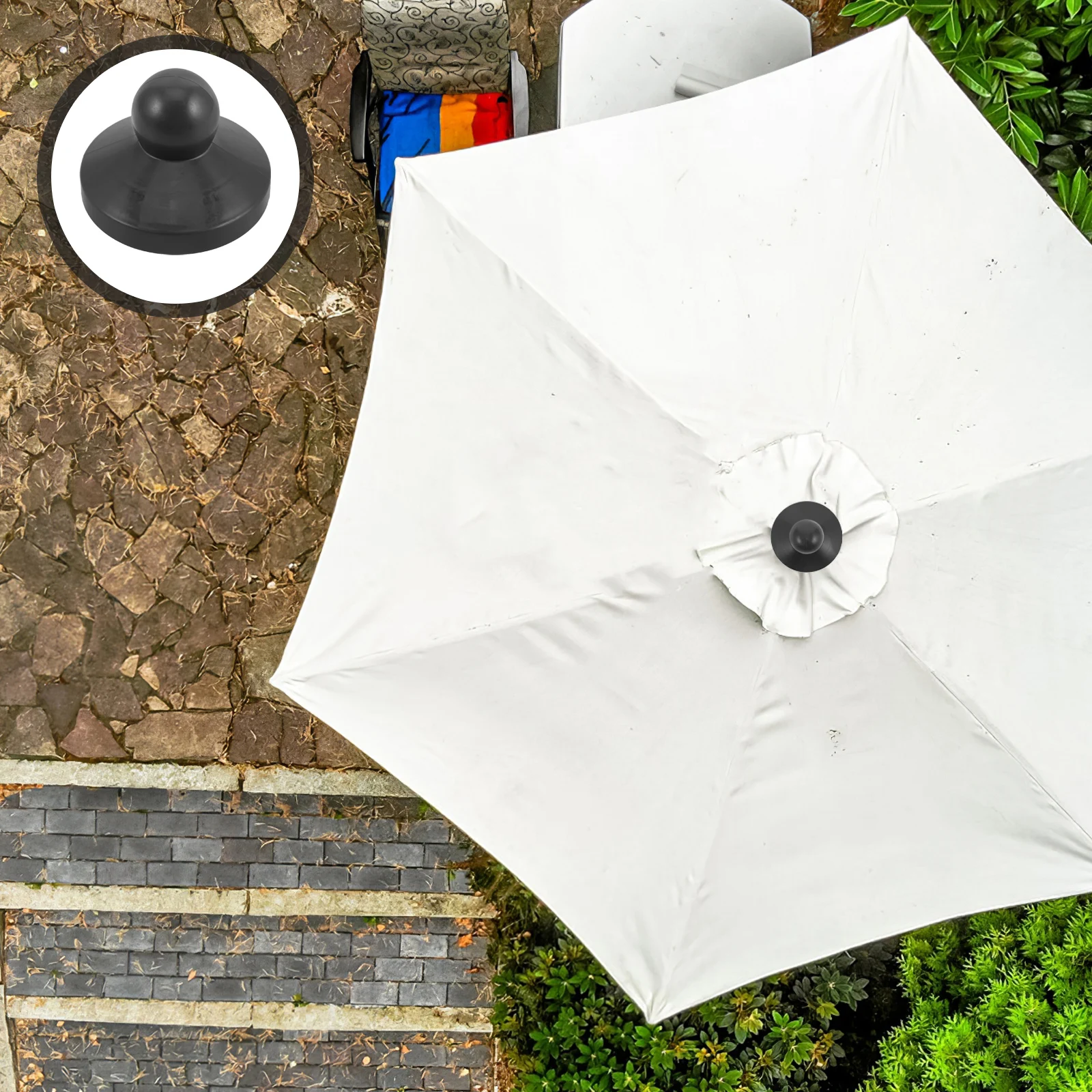 

Outdoor Umbrella Plastic Finial Replacement Cap Parasol Top Cover Camping Beach Patio Umbrella Spare Parts Parasol Pole Cap