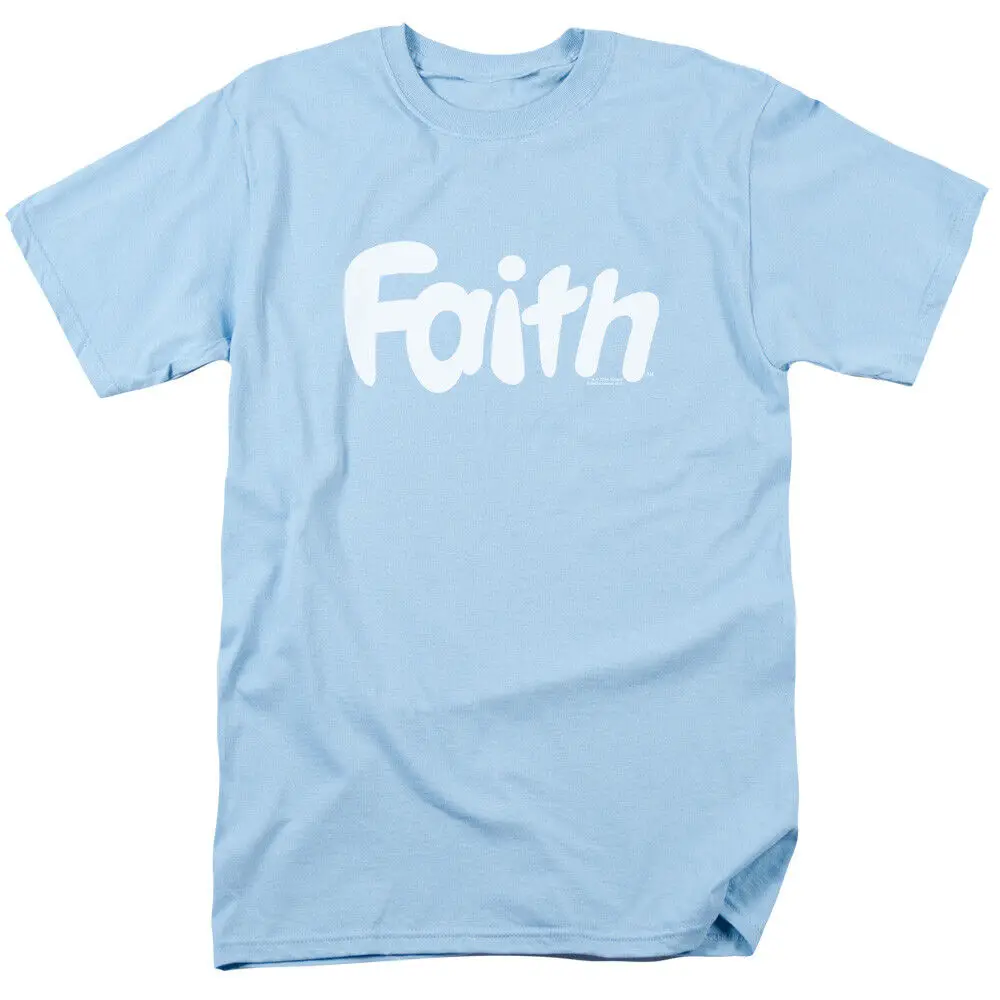 Faith Logo T Shirt Mens Licensed Valiant Comics Light Blue