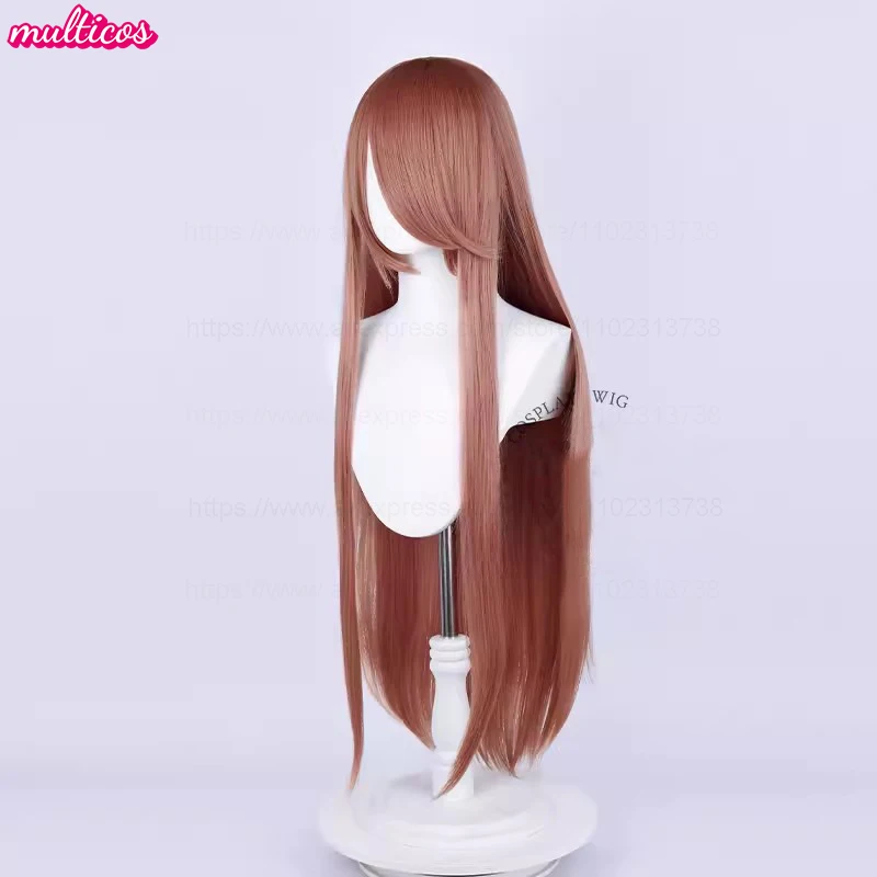 Hochwertige Anime 100 cm lange gerade Cosplay-Perücke Schwarz Weiß Rot Rosa Braun Gold Blau Blond Lila Hitzebeständige Haarperücken