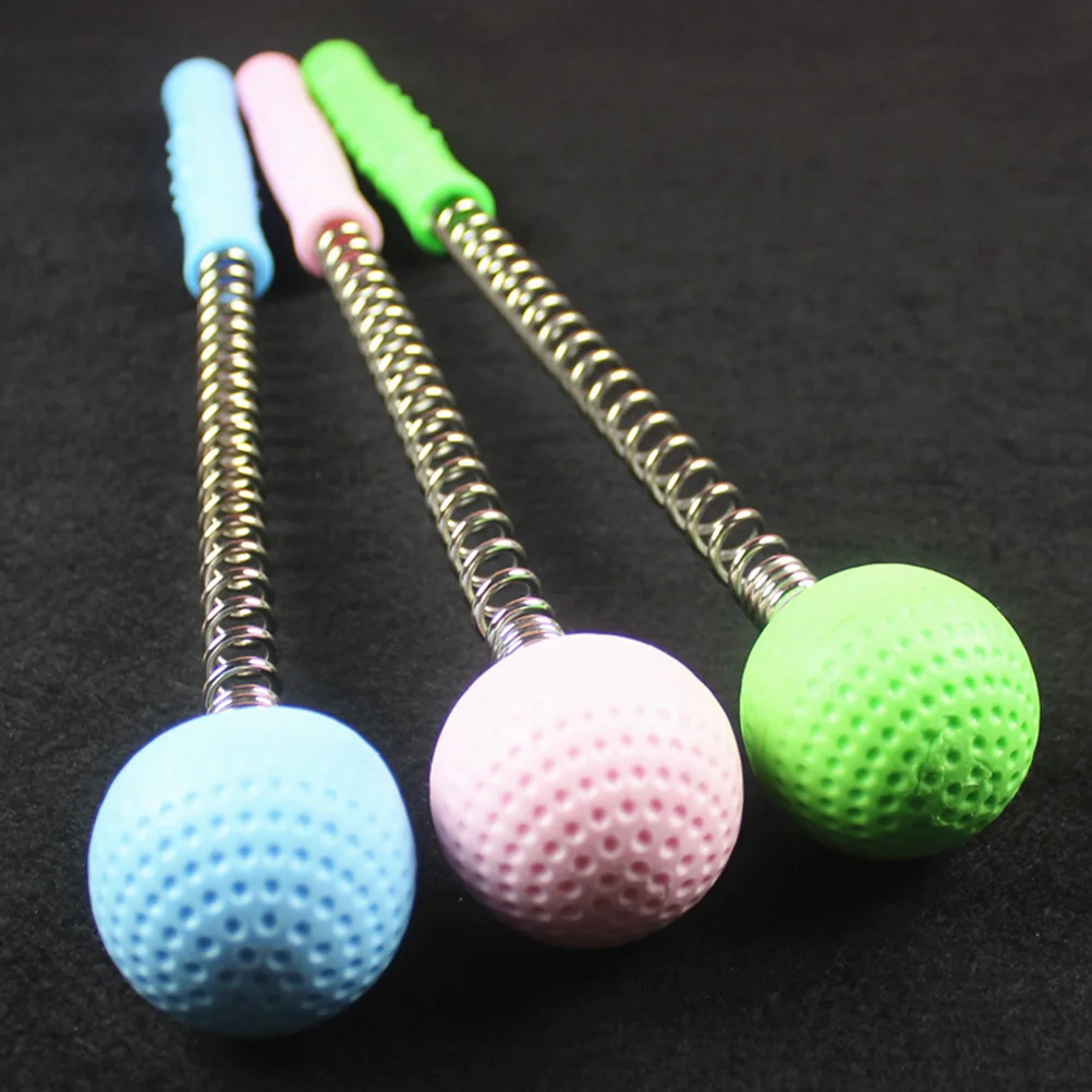 

2 Pcs Ball Massager Self Body Knock Massage Hammer Stick Back Shoulder Pain Relief Massager for Home Office(Random Color)