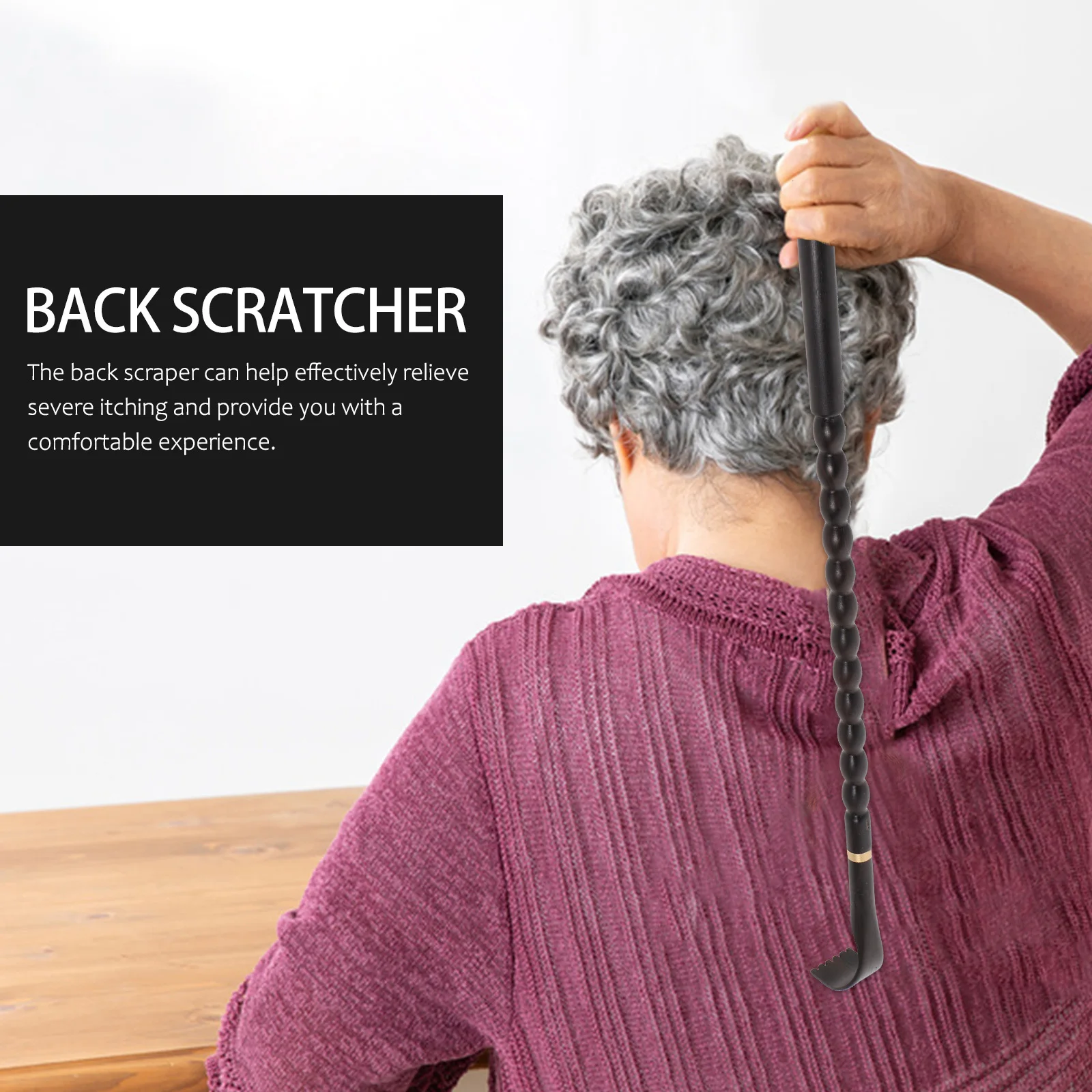 

Wooden Back Scratcher Long Handle Body Scratching Tool For Adults Itching Relief Portable Massage Tool For Elderly