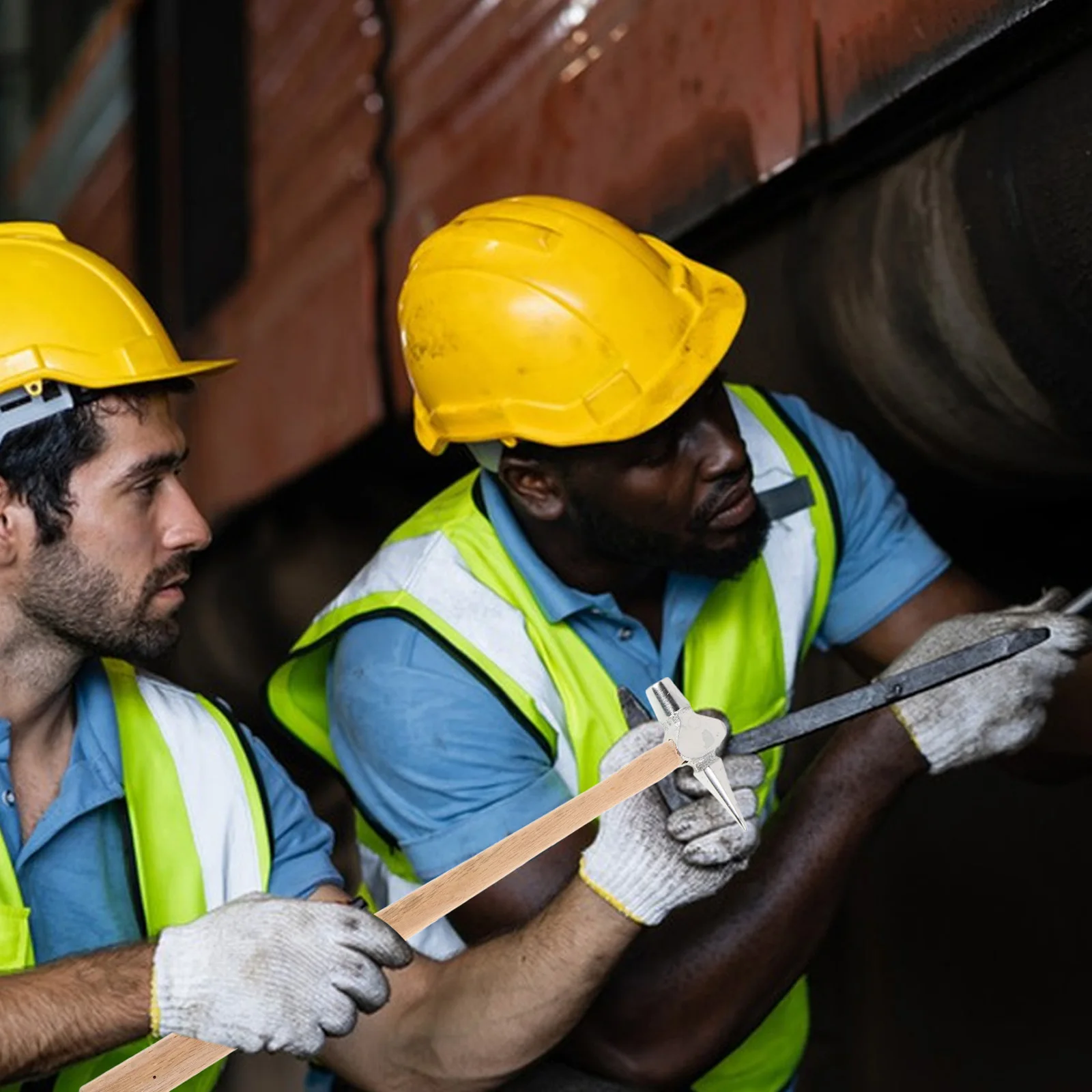 

Inspection Hammer High-Strength Steel Lightweight Portable Railway Locomotive Ship Repair Tool Pointed Tip Ergonomic