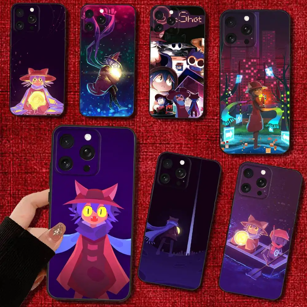 

Game One Shot Niko Phone Case For iPhone 16e,16,15,14,13,12,11,Pro,X,XS,Max,XR,Plus,Mini Soft Black Cover