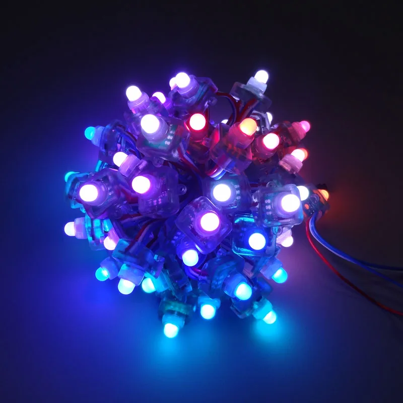 

Customize 18AWG Square WS2811 LED Modules Pixel Light Matrix Addressable Programmable Digital RGB Advertising Sign Letter String