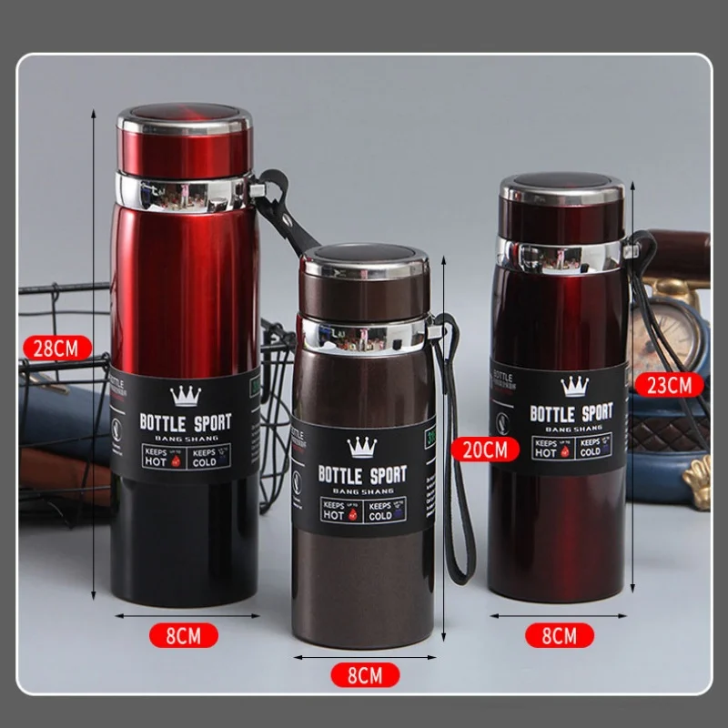 Simple Stainless Steel Thermos Cup Portable Large-capacity Water Cup High Value Gradual Change Color Outdoor Sports Kettle image 2