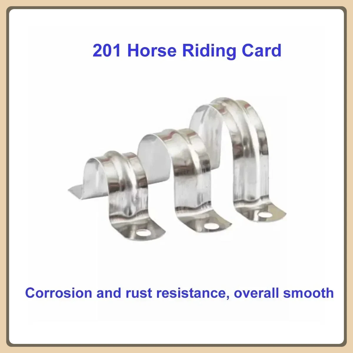 201U Shaped Buckle, Horseback/Stainless Steel Fixing Buckle, Water Pipe Clamp, Perforated u-Shaped Clamp M8-M110