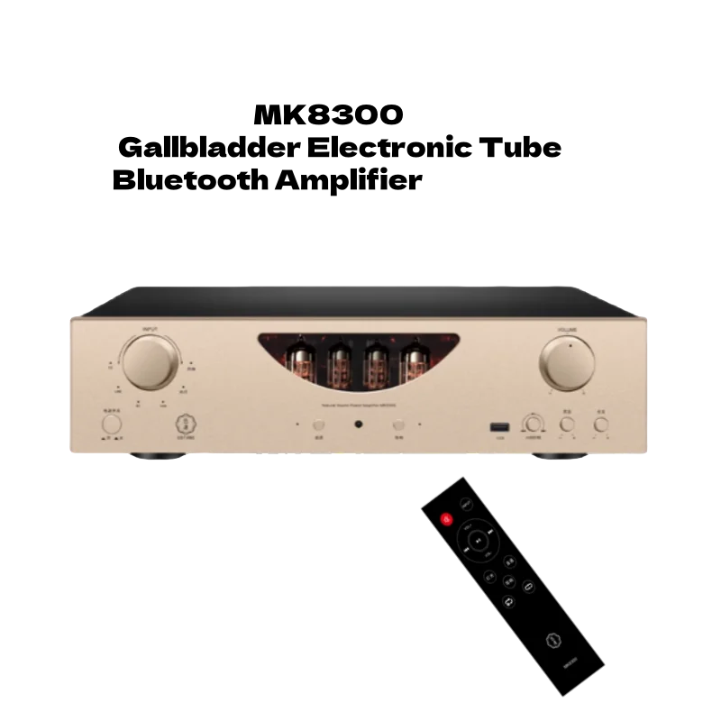 Nuevo MK8300 vesícula biliar tubo electrónico amplificador Bluetooth HIFI alta potencia vesícula biliar delantera y piedras traseras