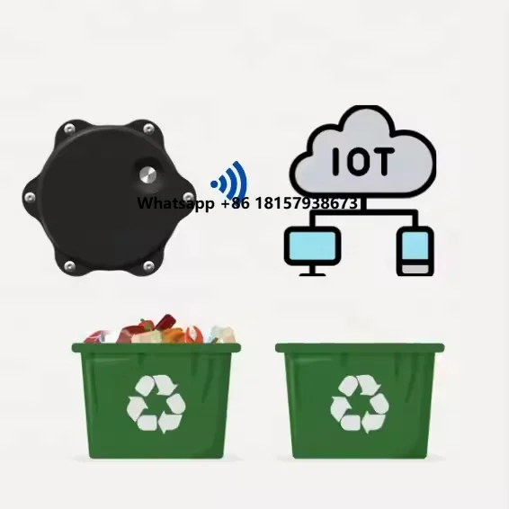 

DF703 Smart Wireless Remote Monitoring Ultrasonic Sensor Waste Bin Sensor for Distance and Height Detection with Alarm