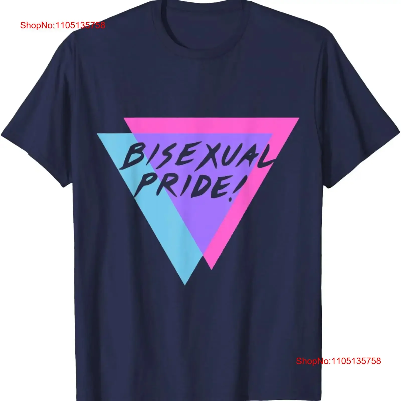 Biangles Bisexual Pride T Shirt  vintage Washed Comfortable Soft Top For Everyday Wear fashion Breathable Slightly homme
