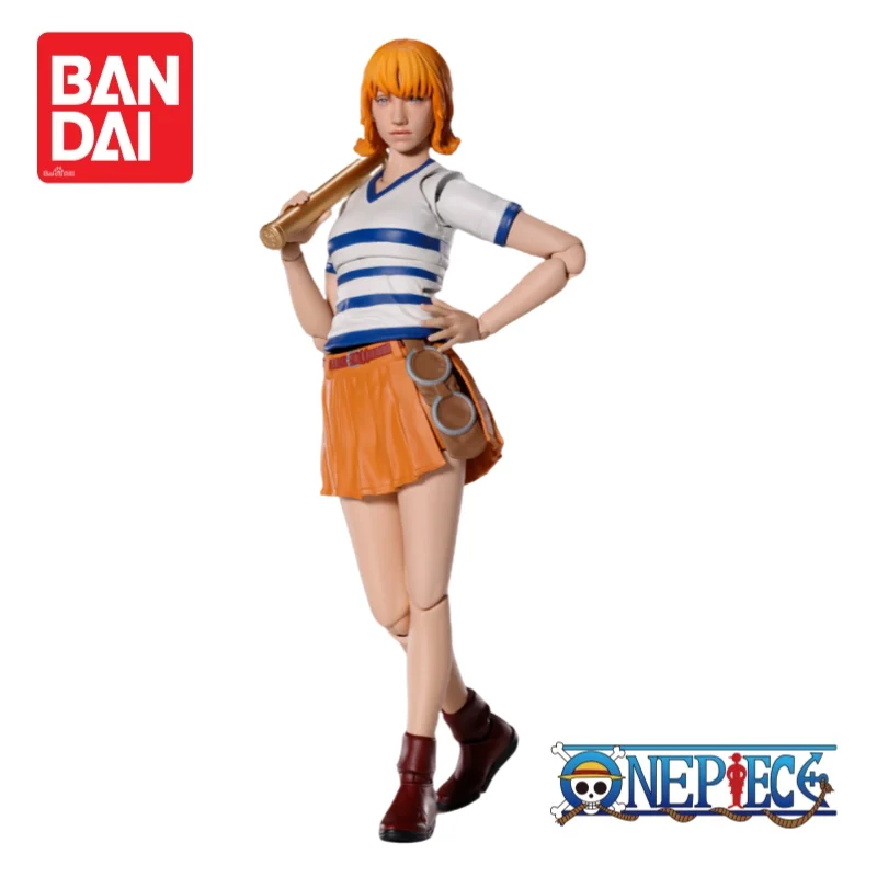 

Bandai One Piece Nami, оригинальная фигурка в наличии, модель, украшения, праздничные подарки, 100% подлинные товары в стиле аниме