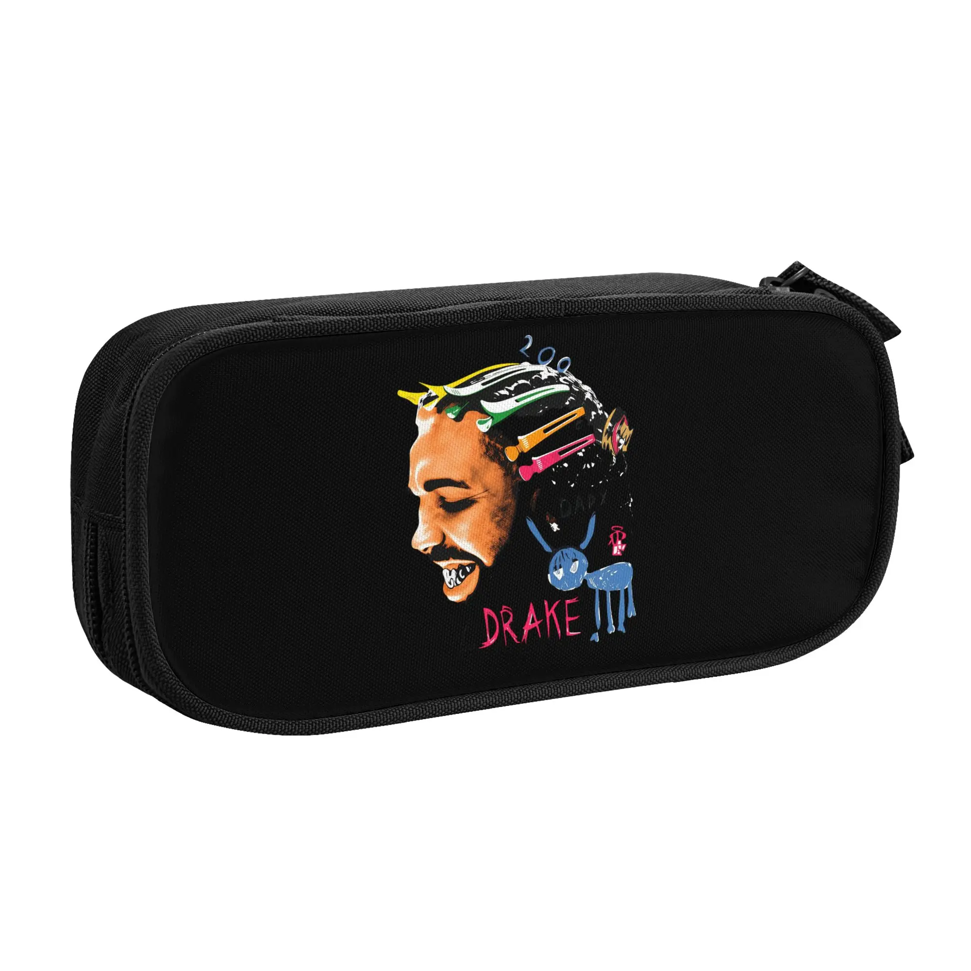 Drake  Cute Pencil Case Boys Girls Large Capacity Rapper Singe  Pencil Box Students Stationery