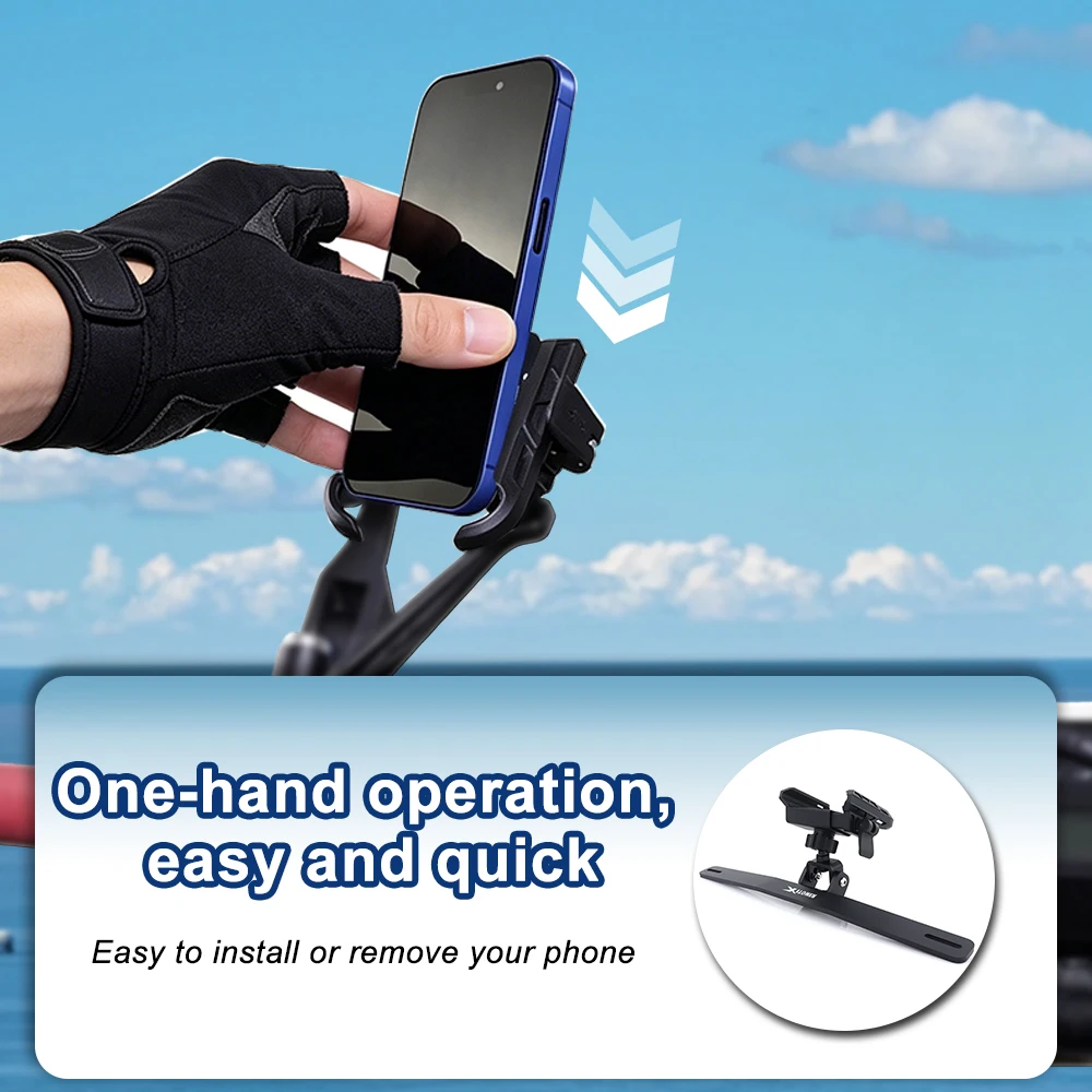 

Motorbike GPS Navigation Plate Bracket Quick Release Phone Holder Bracket T-Max500 2001 2002 2003 2004 2005 2006 2007 For Yamaha