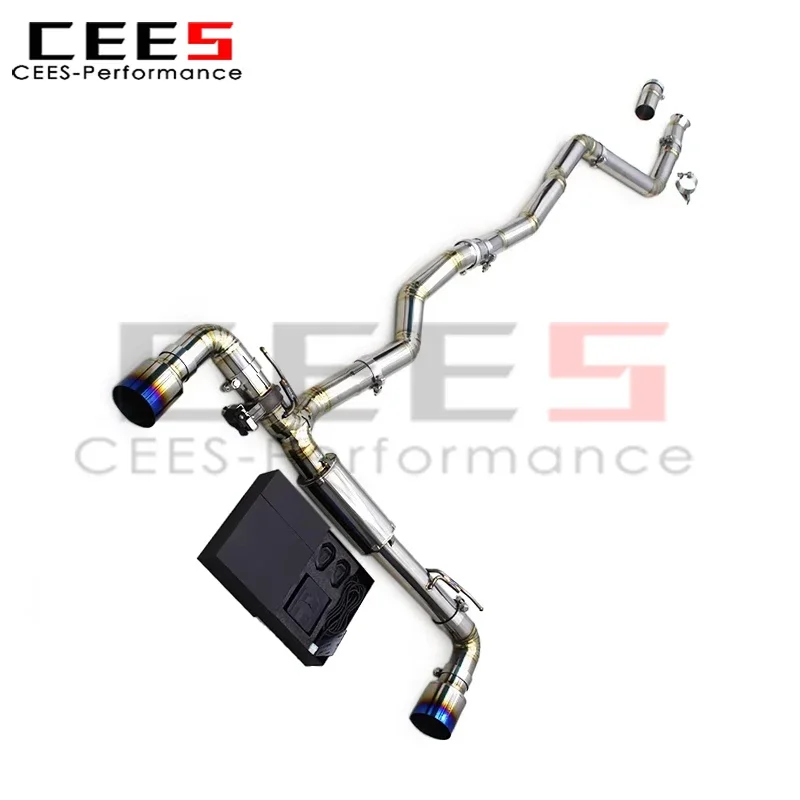 

cees Catback Muffler for Toyota Supra A90 3.0T 2020-2024 Street Race Pipe Muffler with Valve Control Exhaust System