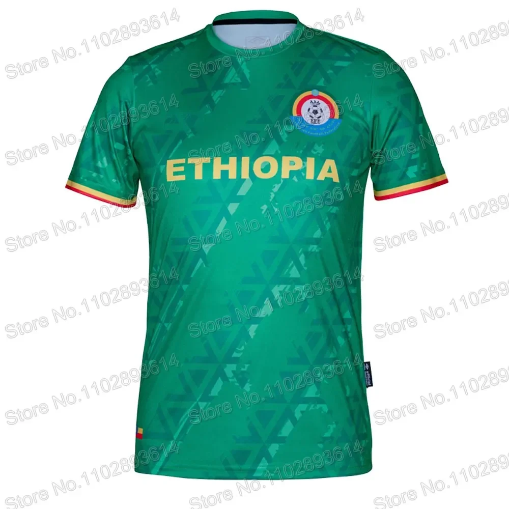 CAMISETA Ethiopia Team 2024 T Shirts 3D Print Black Mens Summer Running Streetwear Casual Technical Training Clothes