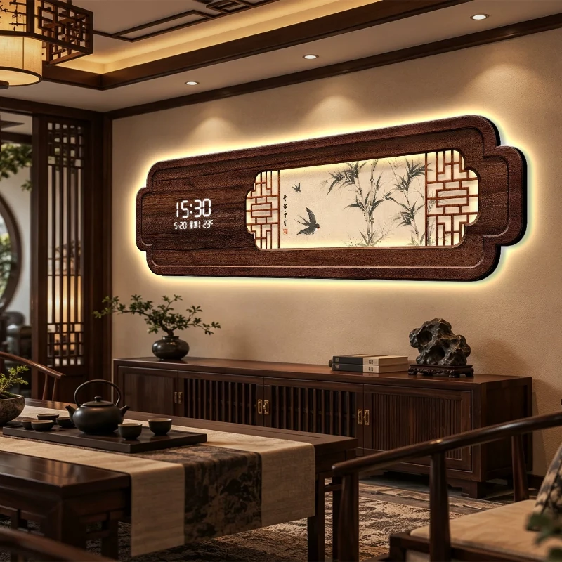 Minimalist Aesthetic Wall Watch Luxury Modern Vintage Fashion Wall Watch Chinese Style Living Room Reloj De Pared Home Decor