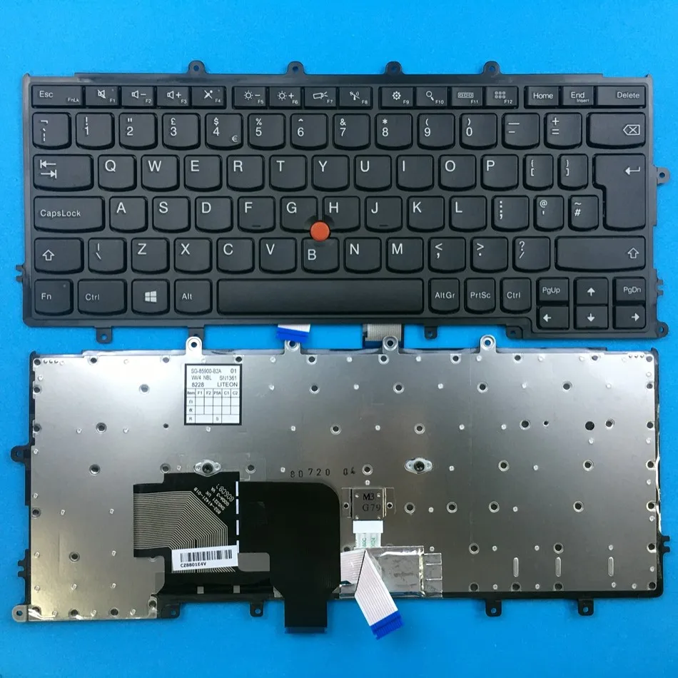 

UK Laptop Keyboard For Lenovo Thinkpad X240 X240S X250 X260 Series (For Win8,With Point Compatible with X270) UK Layout