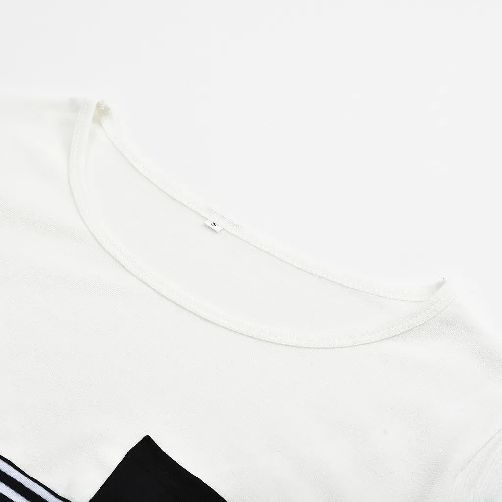 Mode Schwangere Frauen Nähte Farbe Stillen Pflege T Shirts Beiläufige Lose Langarm T Tops Für Mutterschaft – Detail 8