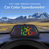 G23 Universal Digital GPS Speedometer Color Font HD LCD Projection Car HUD Multi Functional Tester Head Up Display