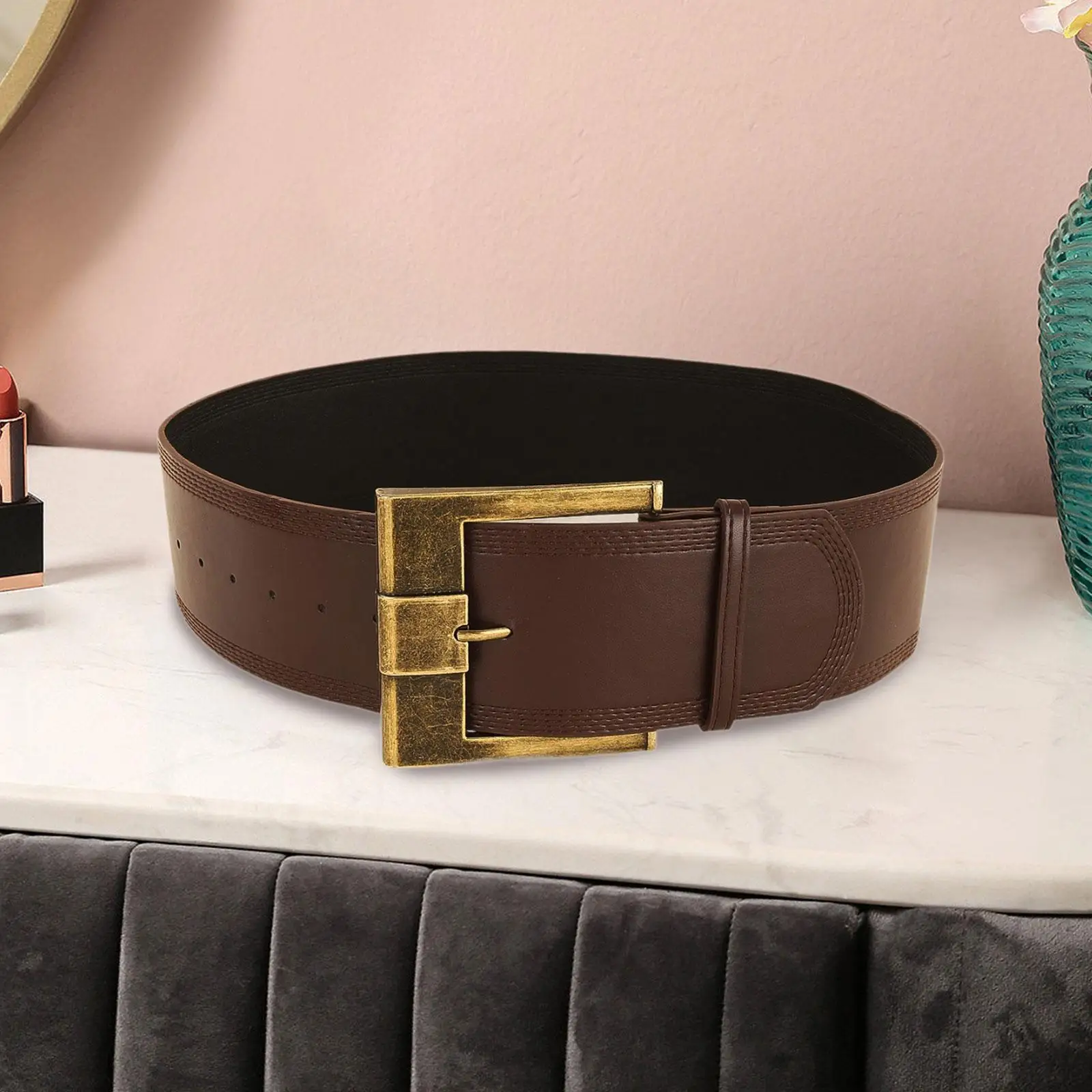 Women Waist Belt Trendy Vintage Style Wide Belt for Travel Sweaters Dress