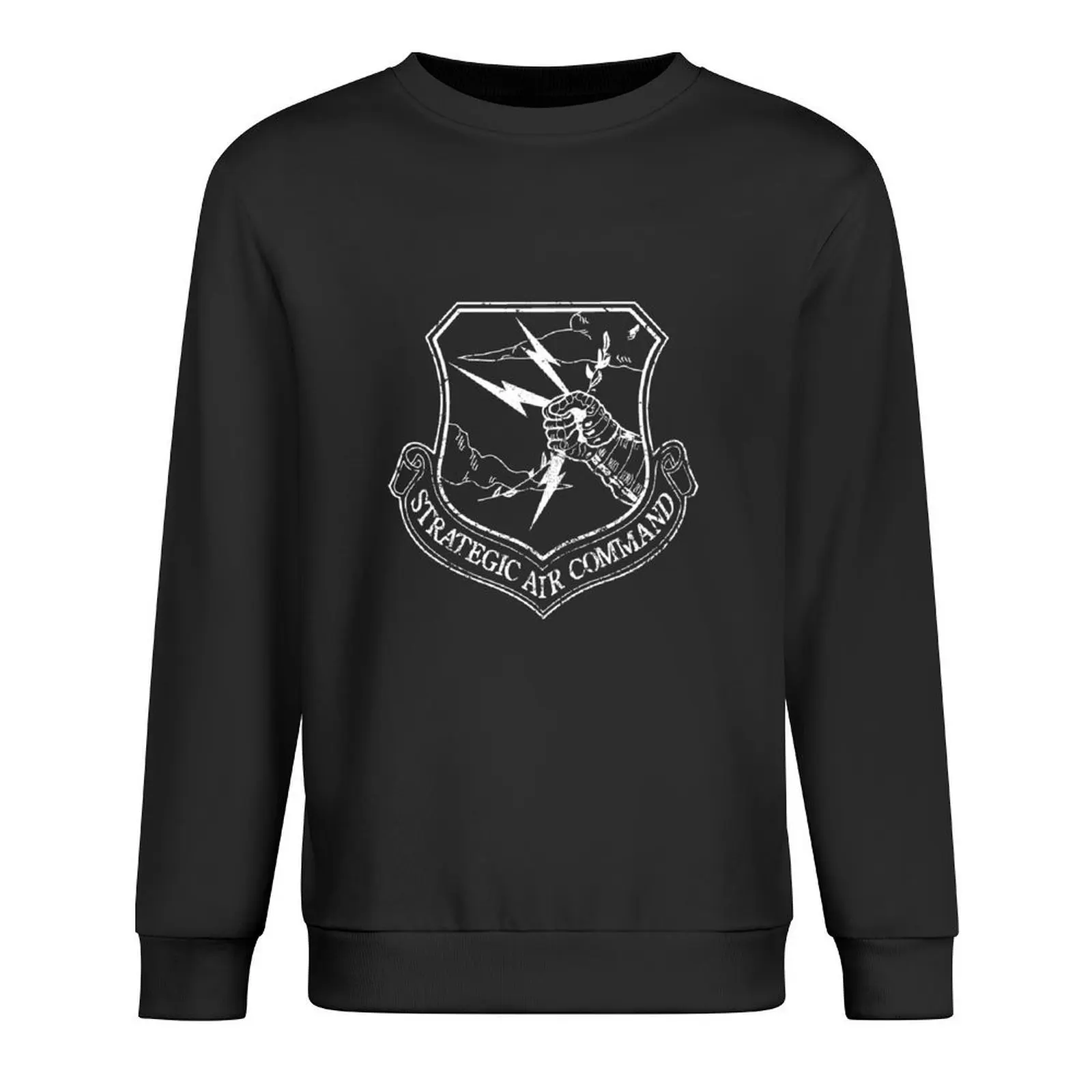 Strategic Air Command - Lrg White Logo Pullover mens clothing men clothing men's coat winter clothes new hoodies and sweatshirts