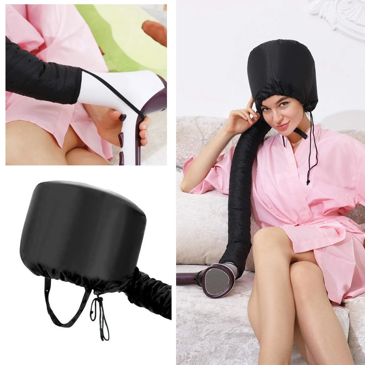 Hair Dryer Oil Cap Salon Hairdressing Hat Bonnet Caps Attachment Hair Care Perm Helmet Hair Steamer