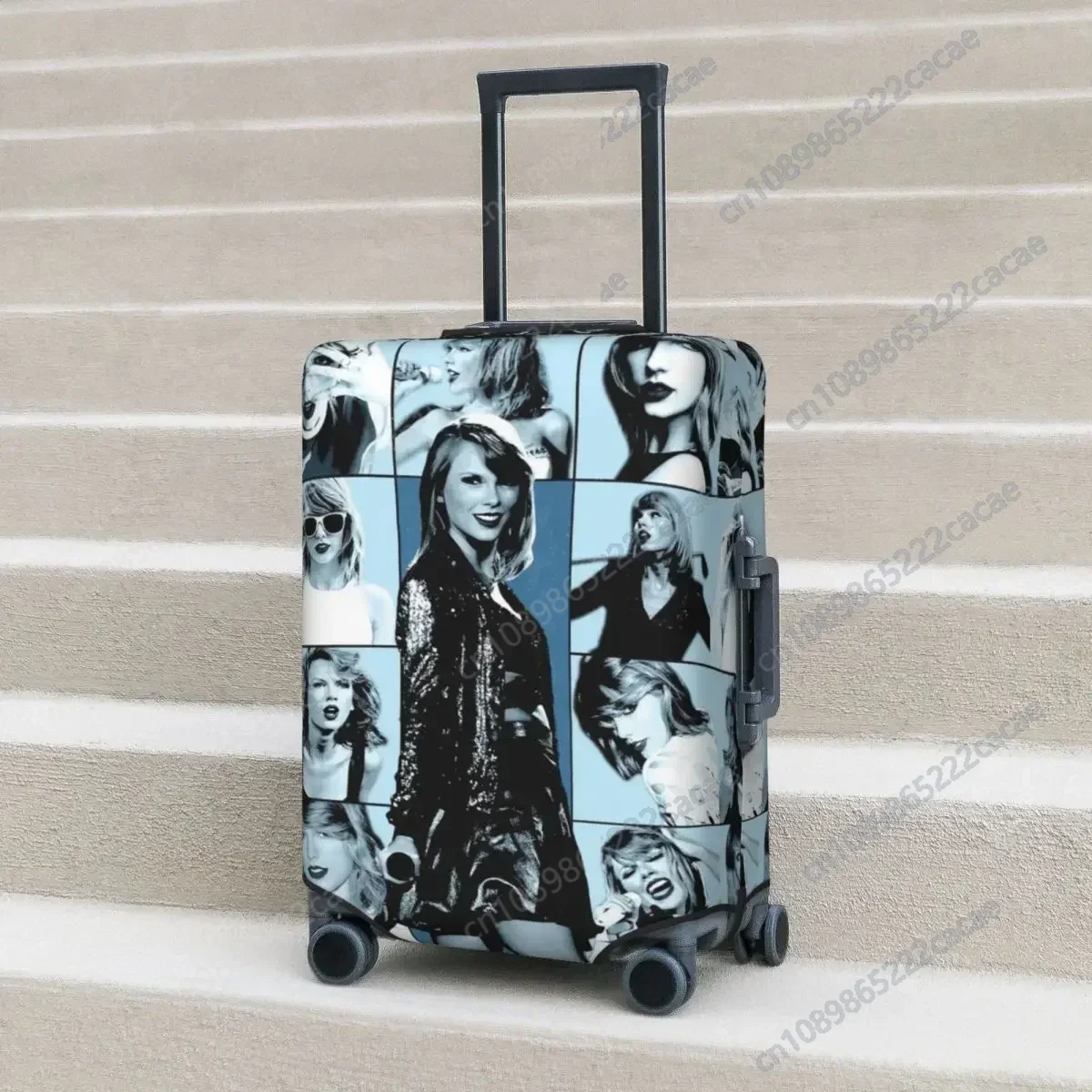 

Stylish Girl Taylors Suitcase Cover Music Funny Useful Cruise Trip Protector Luggage Accesories Vacation Christmas Gift