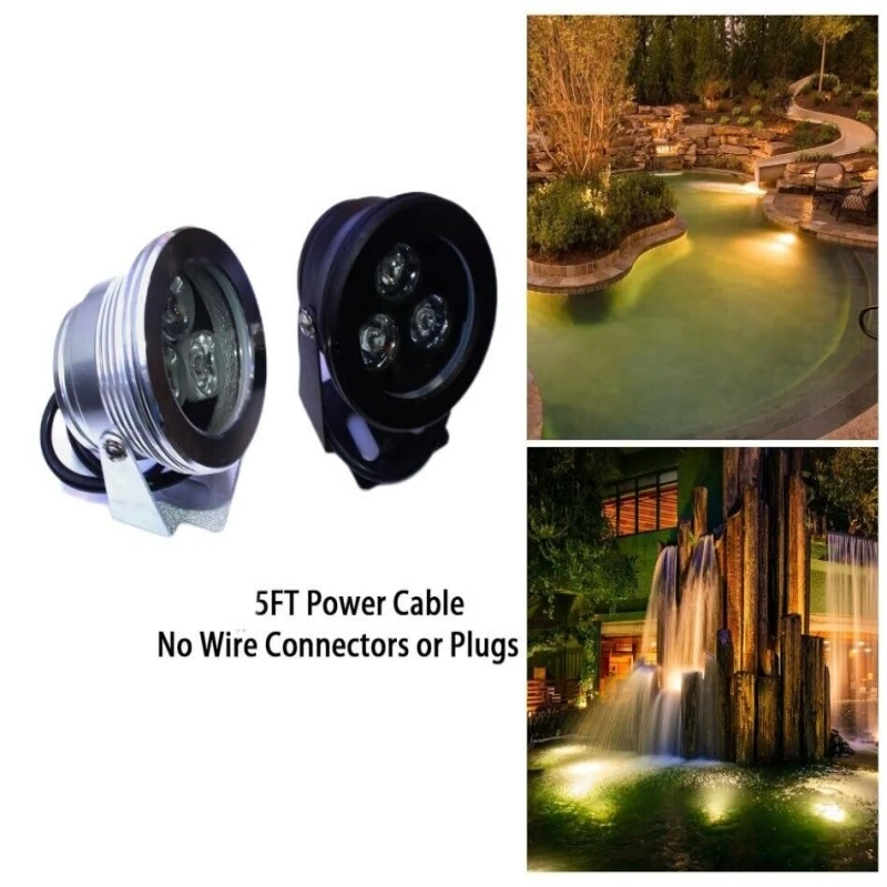 9W underwater RGB led light 12V Waterproof pond fountain landscape lamp