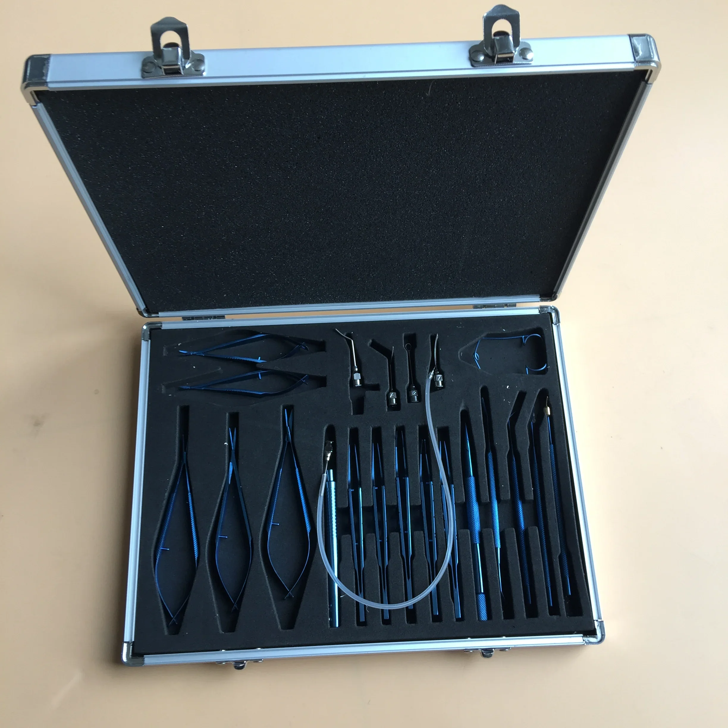 Ophthalmic Surgical Surgery Instrument Kit Eye Surgery 21pcs Titanium Cataract Set Without case