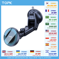 TOPK Mag-Safe Magnetic Car Phone Holder Car Mount for Windshield and Dashboard[Strong Suction]Adjustable Long Arm for Cellphones
