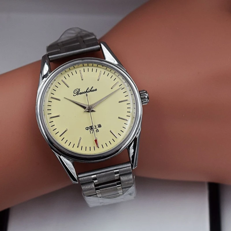 New luxury men's mechanical watch luminous waterproof manual winding retro classic commemorative business quartz watch gift
