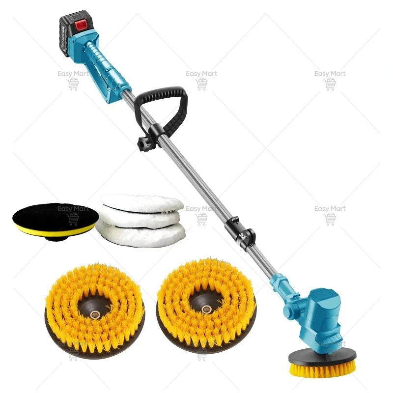 High-power Electric Cleaning Brush, Handheld Floor Tile Wall Bathroom Multi-function Electric Cleaning Brush, Automatic Rotation