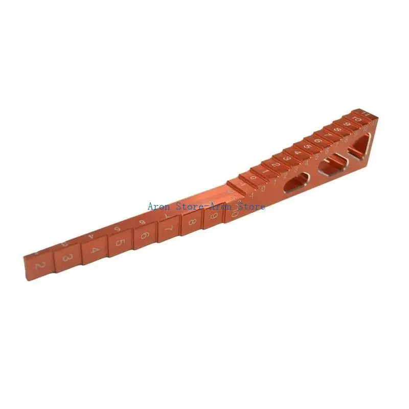 H3CF 2 en 1 Altura conducción altura altura Metal regla Ajusta Metal hecha para ajuste 1/10 Touring