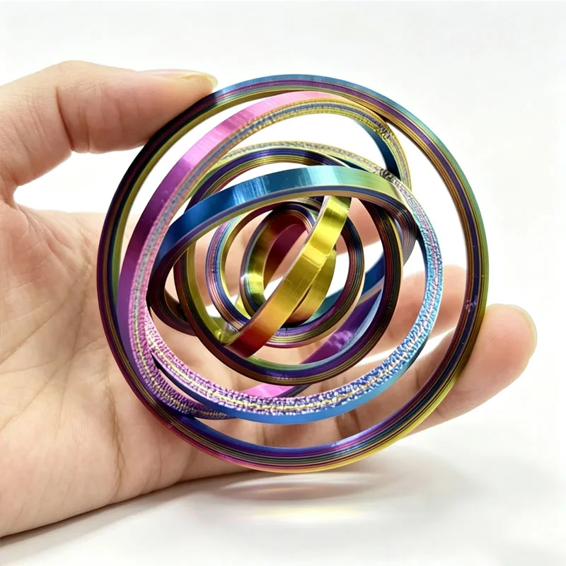 3D Printed Rotating Ball Spinner Universal Fingertip Gyroscope Fidget Toys Calming Anxiety ADHD Kids & Adult Decompression Gifts