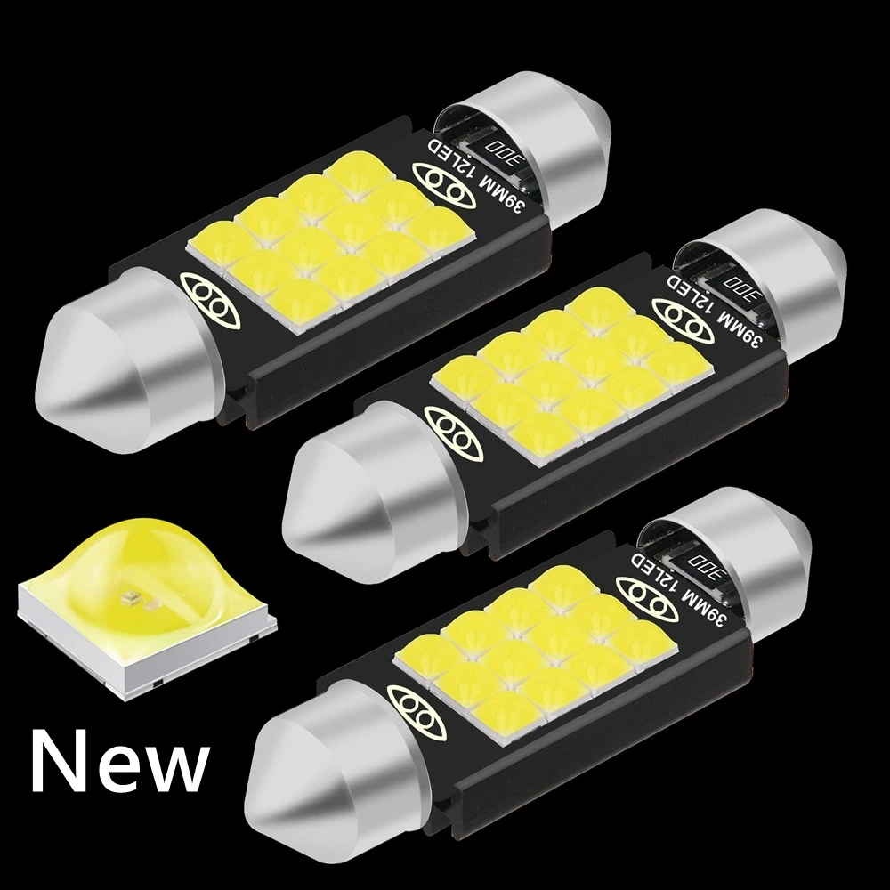 C5W LED Festoon Led Bulb 31mm 36mm 39mm 41mm C10W C3W Super Bright Car Dome Light Canbus Auto Interior Reading Lamp White 12V