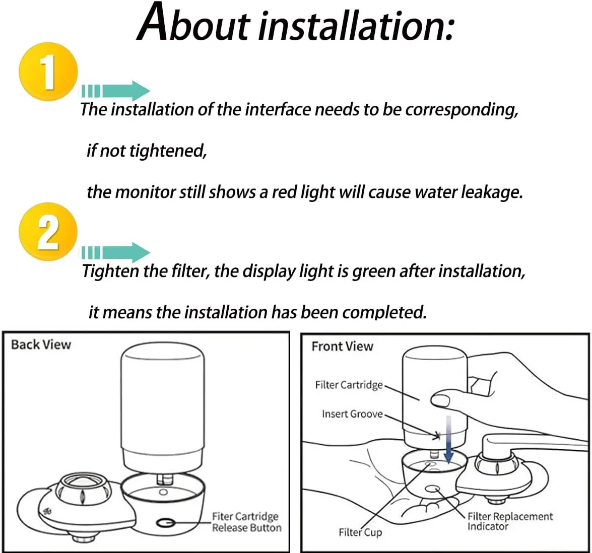 4-pack kranenfilterpatroon (FR-200,FF-100), vervanging voor Brita ®   Kraanfilter, waterfilter compatibel met Brita ®   Kraan