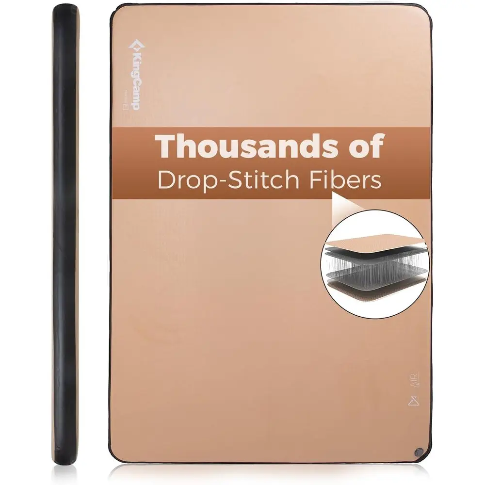 Hochunterstützende Luftmatratze für Einzel-, Doppel- oder Autozelt, 1100 lbs Tragkraft, Ideal für Outdoor-Glamping und Reisen