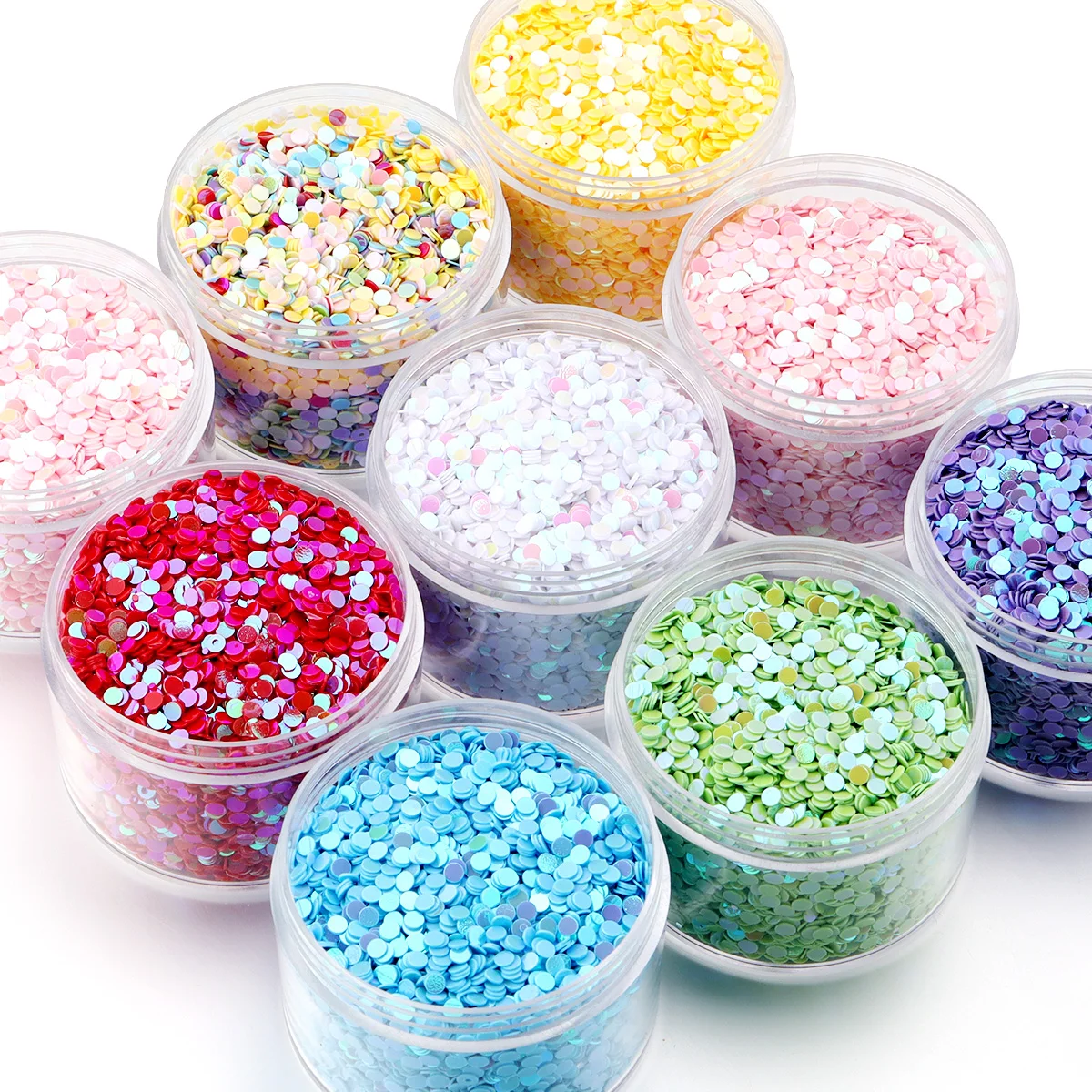 

30g/lot 3mm Pure Color non-porous Sequins Round Pvc Loose Sequin Embroidery Sewing Clothes Decoration DIY Accessory