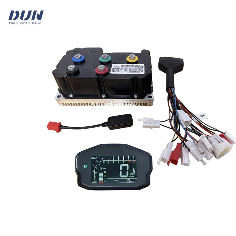 nd72360 72V 190A Rate Volt 48v/60v/72v Hall Sensor BLDC Sine Wave Controller with DKD Display Kits for 3000W-4000W Motor