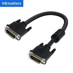 Real DVI-D Dual LINK Cable 1.5M/0.3M 24+1 Dual LINK DVI Cable DVI-D Male to DVI-D Male Monitor Cable DVI-D Dual LINK 25-PIN Cord