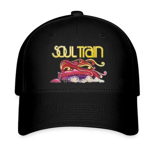 Soul Train TV Show Black Hat Printed Baseball Cap Size S/M & L/XL