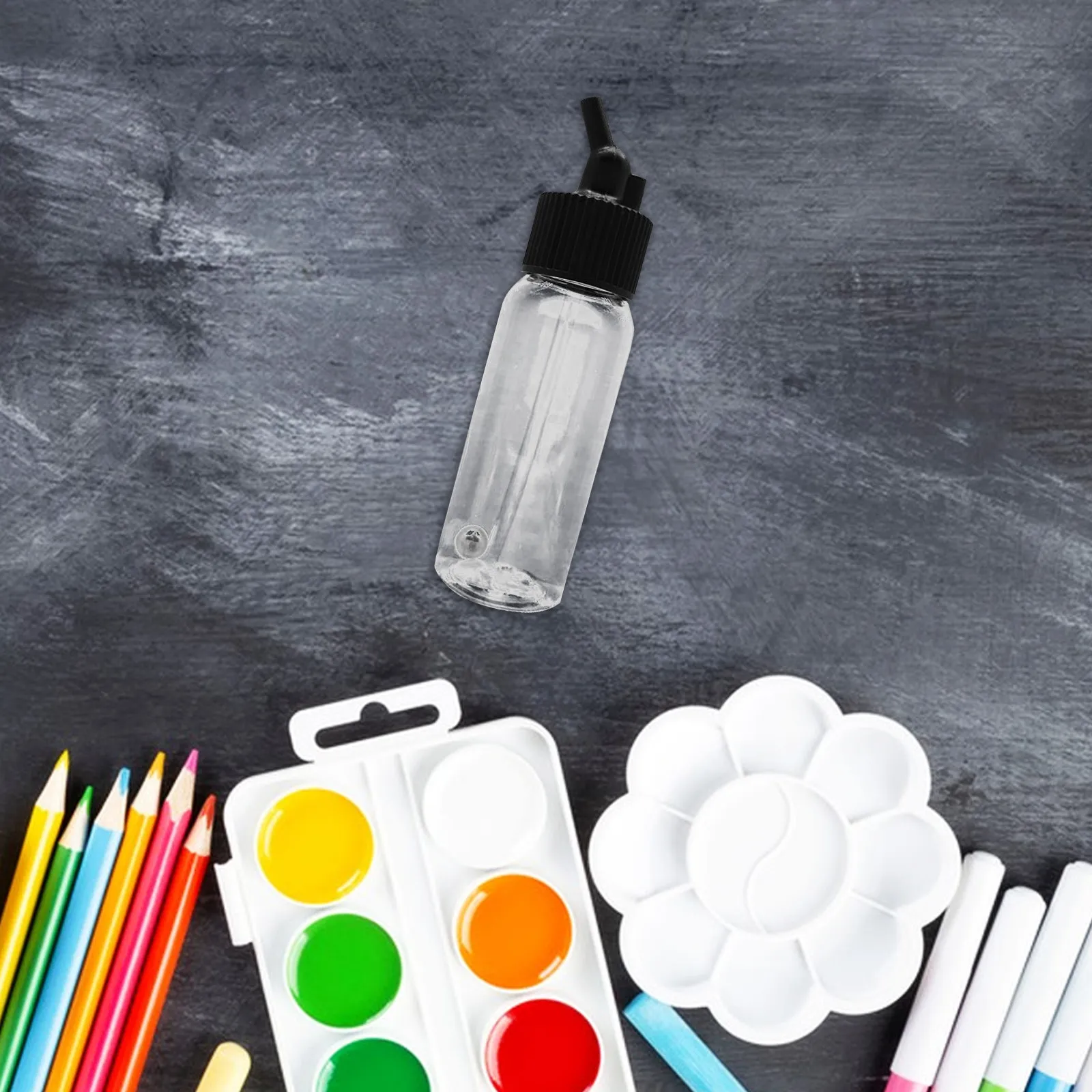 10Pcs Airbrush Spray Bottle Lid 30 Degree Down Angle Adapter Fits 30Ml Bottles Easy Installation Airbrush Parts