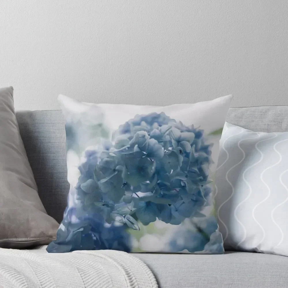 

Beautiful Blue Hydrangeas Throw Pillow Pillowcase Sofa Cushions Covers pillow