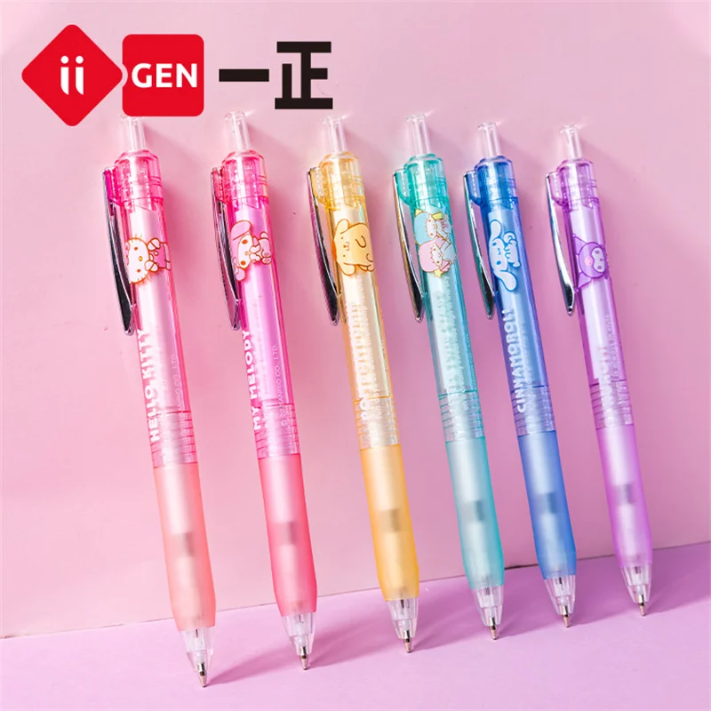 24 pcs/lot Sanrio Kuromi Melody Cinnamoroll Mechanical Pencil Cute 0.5MM Drawing Writing Automatic Pen School Office Supplies